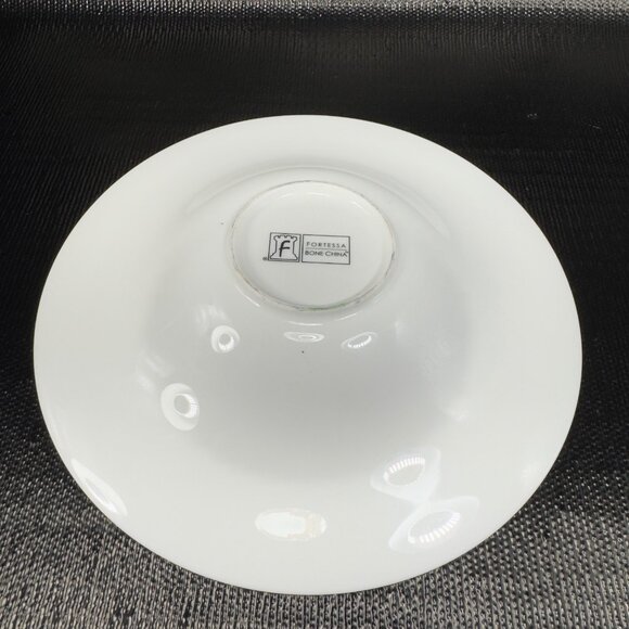 Fortessa White Swirl Round Deep Dish Bowl 9inch Bowls Dishes Porcelain Set 4 VTG - Picture 6 of 15